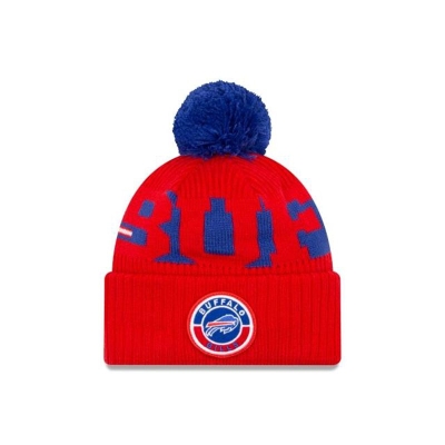 Red Buffalo Bills Hat - New Era NFL Alternate Cold Weather Sport Knit Beanie USA3976801